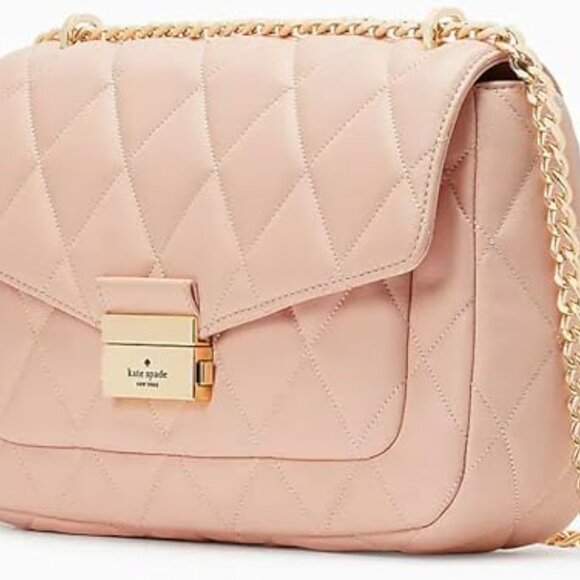 Katte Spade Carey Quilted Shoulder Bag Crossbody Leather - Picture 4 of 8